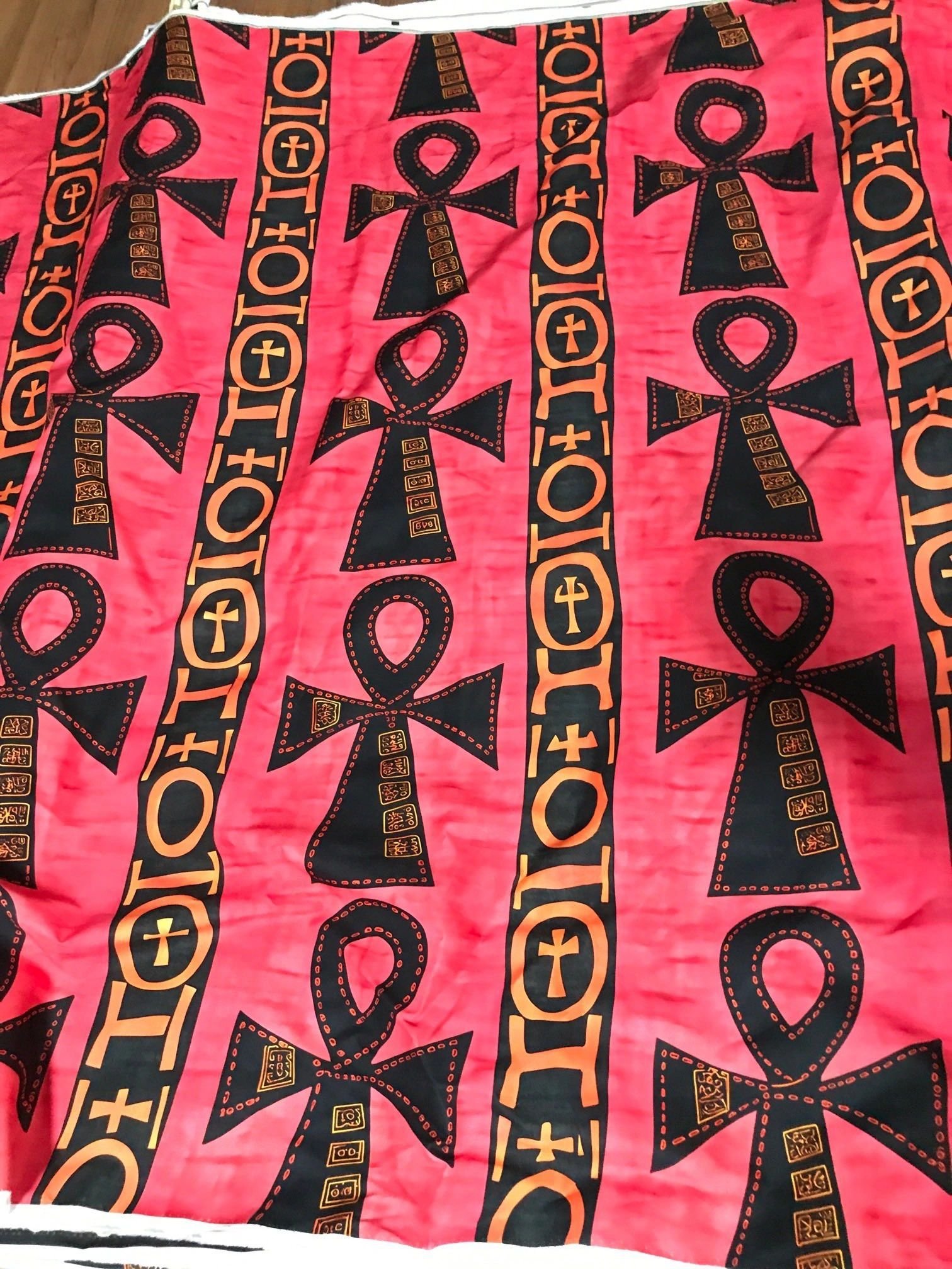 Premium African Cotton Print with Detailed Motifs