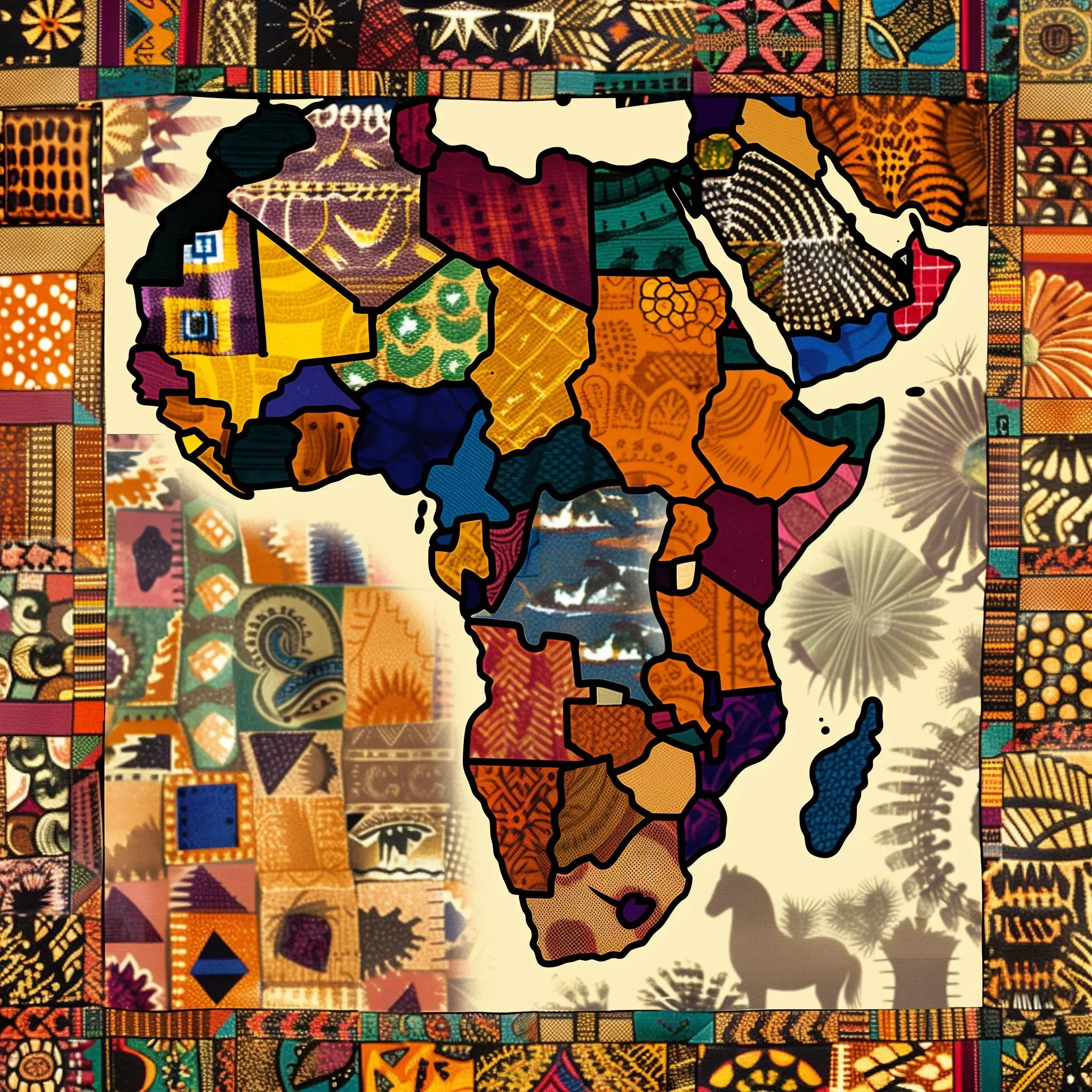 Map of Africa Panel