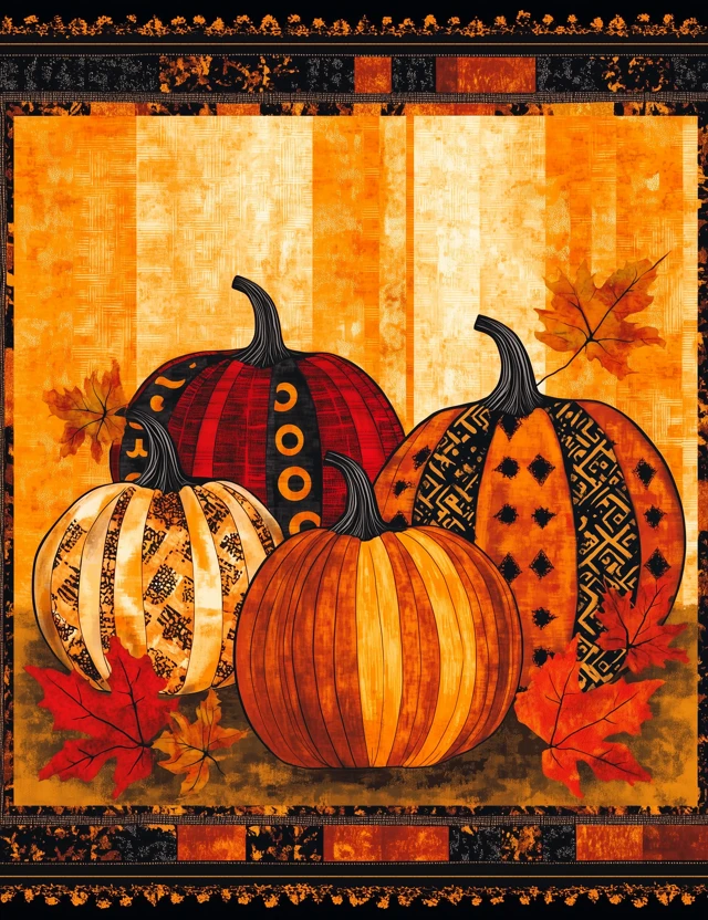 Golden Pumpkin Panel