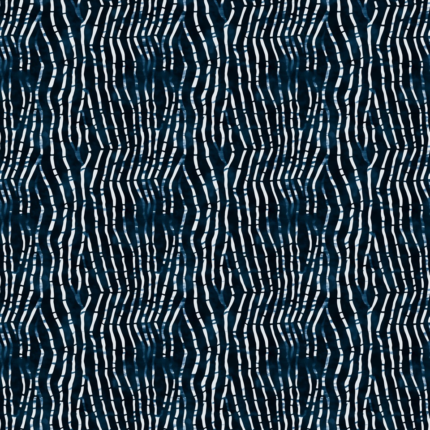 Threaded Indigo Waves Fabric