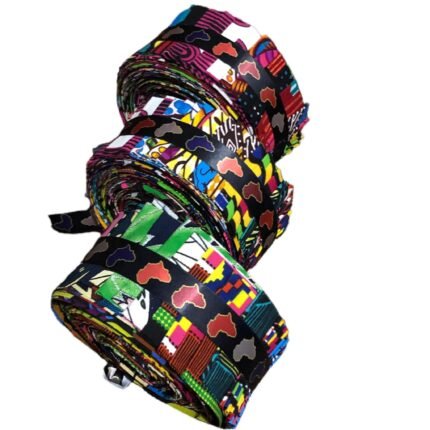 African Print Jelly Roll – 20 Assorted 2.5" Fabric Strips