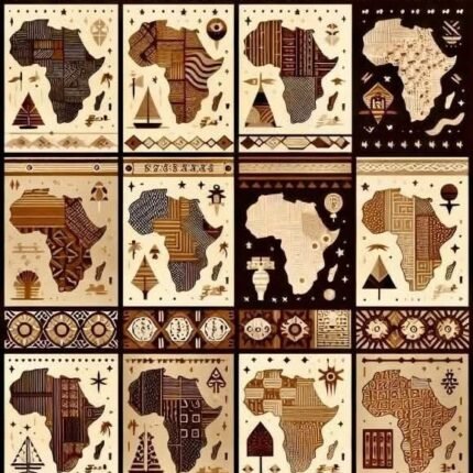 African map fabric, Africa fabric panel, African fabric, African continent fabric, African quilt fabric, African heritage fabric, African quilting cotton, map fabric, African textile design, earth tone fabric, brown African fabric, quilt panel, fabric panel, Motherland Fabrics, African sewing fabric